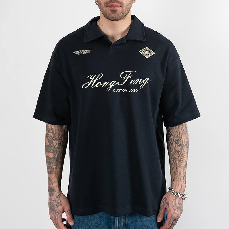 Custom Silk Screen Printing cotton polo t-shirt men